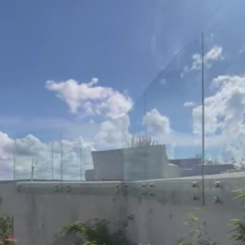 FixPoint stolpfritt glasräcke film Inoxa