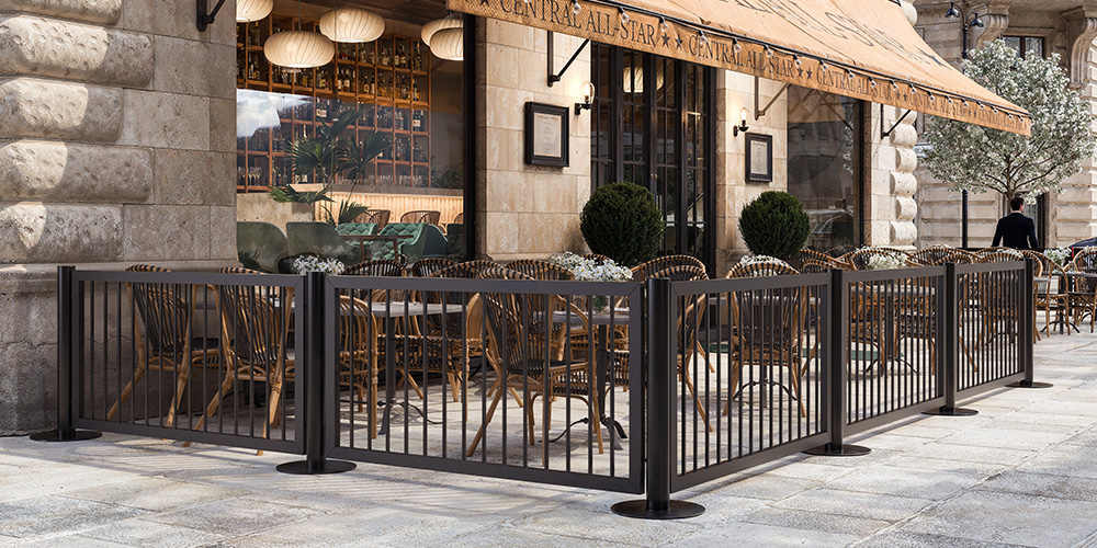 Räcken för uteservering