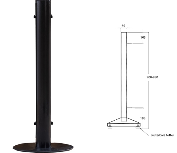 Stolpe SmidX smidesräcken