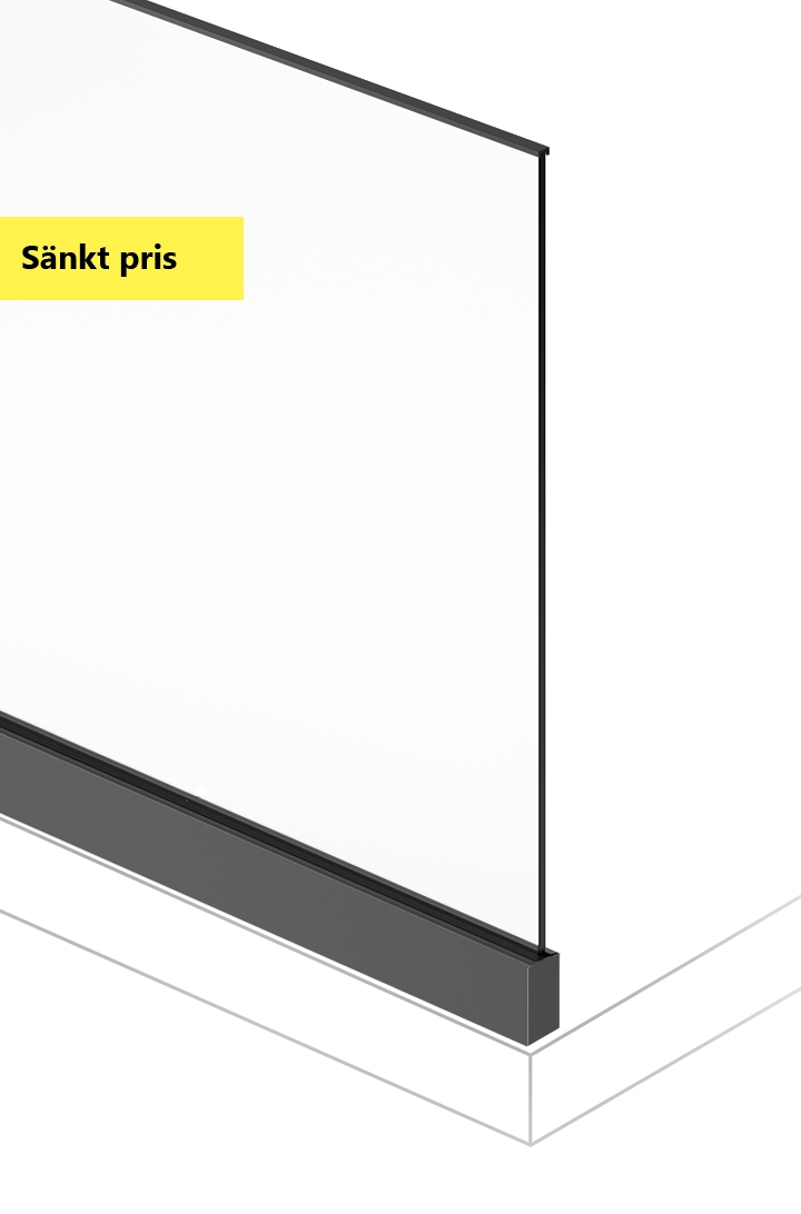 Sänkt pris på glasräcken