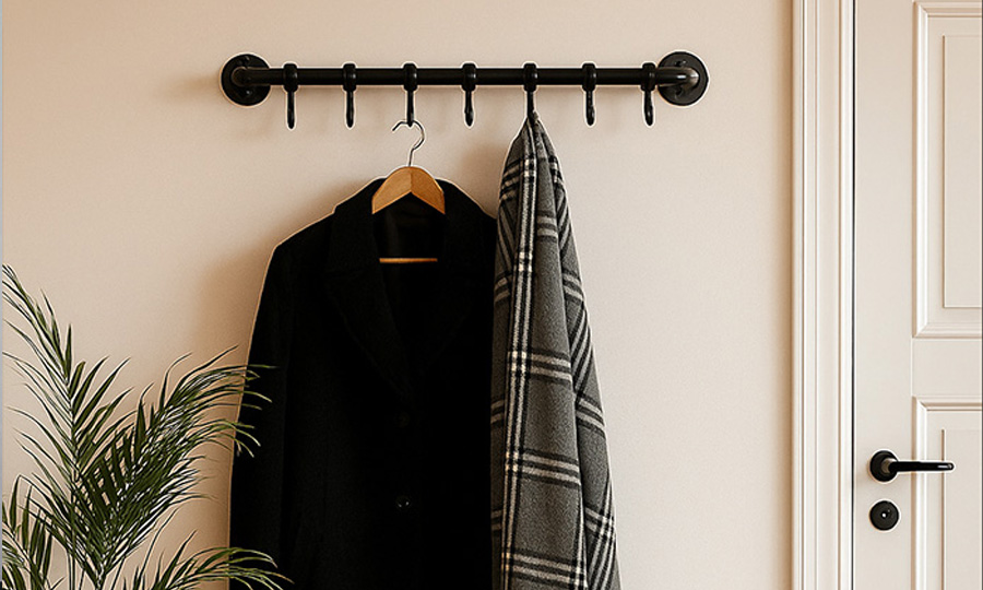 Klädhängare väggmonterad