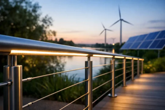 Räcke med LED belysning - rätt val för miljön