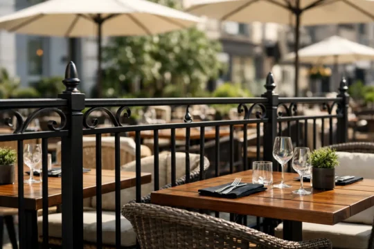 Smidesräcke för uteservering - rätt val