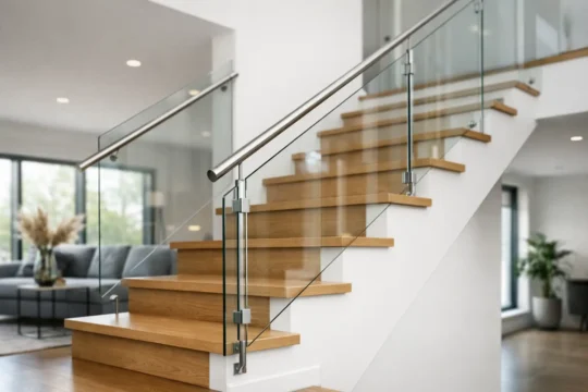Glasräcke trappa inomhus - rätt val för hemmet
