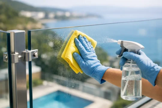 Hur rengör man glasräcke på rätt sätt?