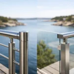 Rostfritt räcke eller glasräcke - vad passar?