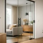 Recension av glasdörr inomhus