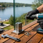 Kan glasräcke monteras på trätrall? Så gör du